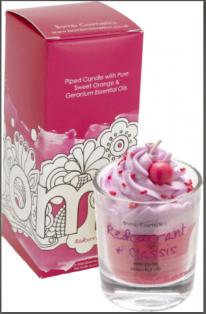Bomb Cosmetics: Redcurrant and Cassis Piped Candle