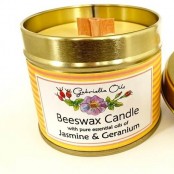 Candle: Gabriella Oils: Jasmine and Geranium
